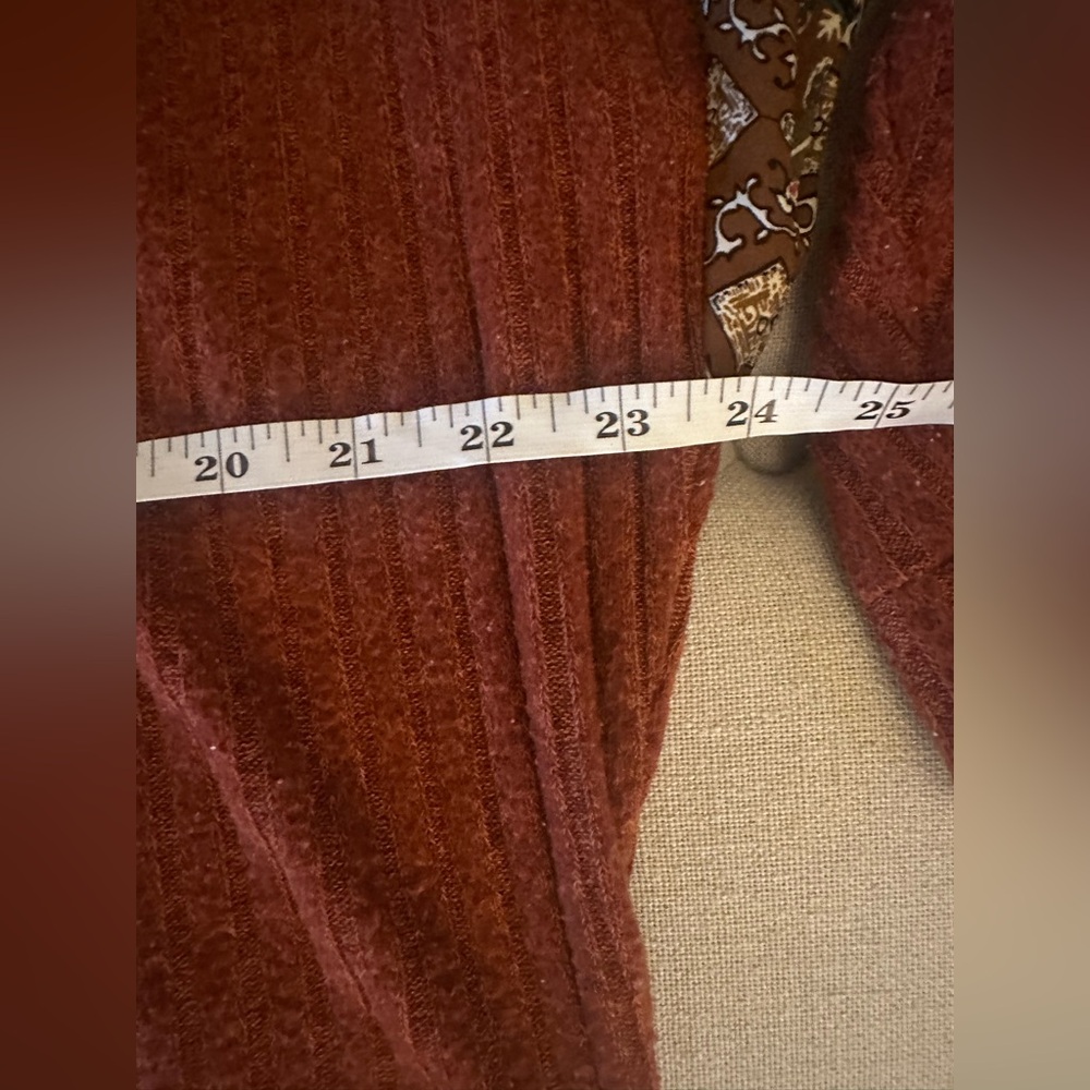 Maurices Terracotta Knit Top with Patterned Detail - Picture 7 of 7